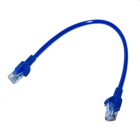 New 25cm Rj 45 Rj45 Male To Male Cat5 Ethernet Network Short Cable In