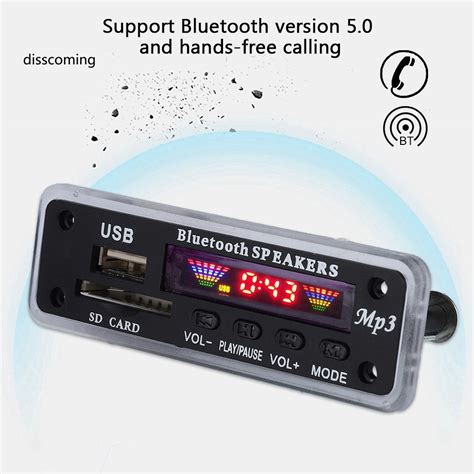 Car Speaker Module Fm Radio Usb Sd Card Wireless Bluetooth 5 0 Mp3 Decoder Board Shopee