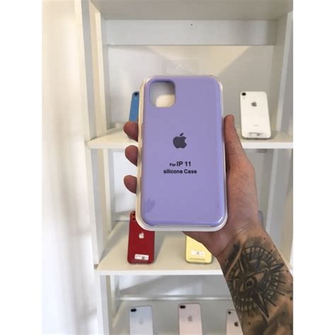 Capa Capinha Iphone 11 Lilas Silicone E Veludo Interno Shopee Brasil