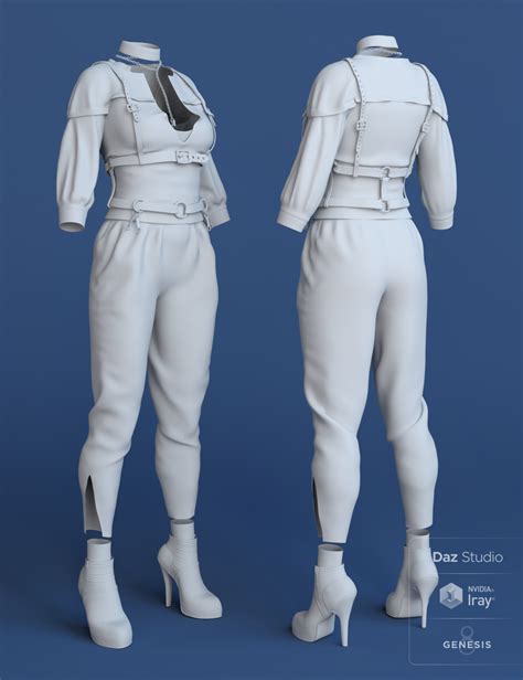 Dforce Shadow Agent Outfit For Genesis Female S Daz D