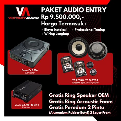 Jual Include Instalasi Paket Audio Full Set Sound System Entry