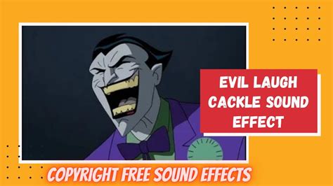 Evil Laugh Cackle Sound Effect YouTube