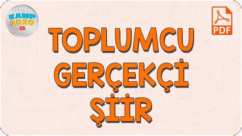 Toplumcu Gerçekçi Şiir AYT Edebiyat 2020 YouTube