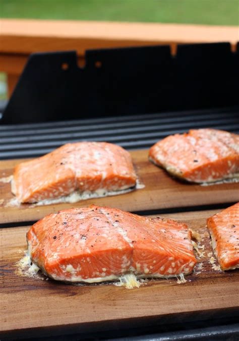 Cedar Plank Salmon With Basil Cream Sauce Mantitlement