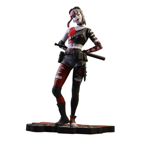 Dc Direct Estatua Resina Harley Quinn Red White Black By Simone Di