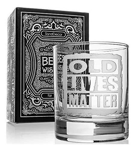 Vaso De Whisky Escoces Grabado De 10 Onzas Old Lives Matte Cuotas