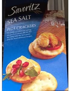 Savoritz Sea Salt Pita Crackers G Nutrition Information Innit