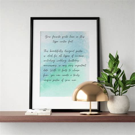 Custom Quote Print Custom Wall Art Custom Quote Poster - Etsy