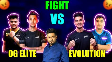 Og Elite Vs Evolution Fight Rocky Rdx Tournament Free Fire Esports