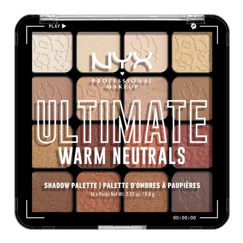 Nyx Professional Makeup Ultimate Shadow Palette Warm Neutrals