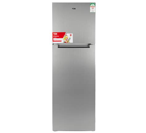 Von Vart 36nhs Double Door Fridge 251l Silver Ke