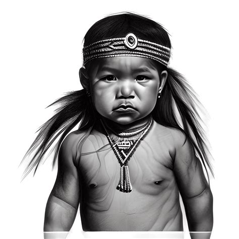 Native American Baby Graphic · Creative Fabrica