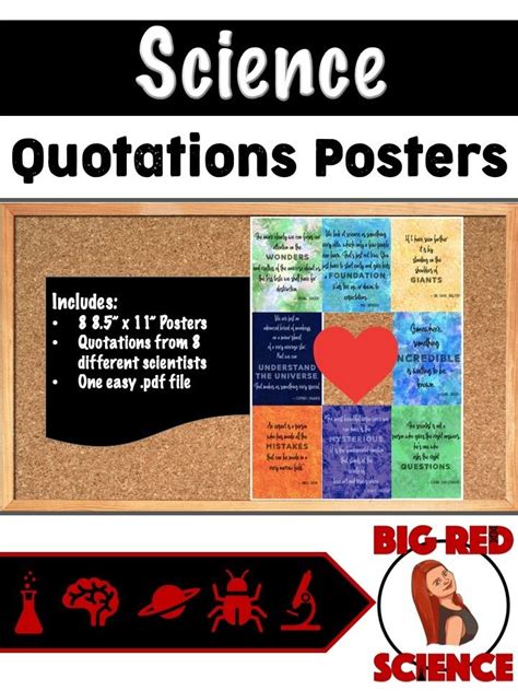 Science Quotations Posters | Science classroom, Quotations, Science