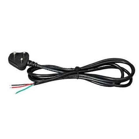 Plastic 3 Pin Electrical Power Supply Cord For Electric Appliance At Rs 23piece In New Delhi