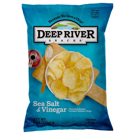 Save On Deep River Snacks Kettle Cooked Potato Chips Sea Salt Vinegar