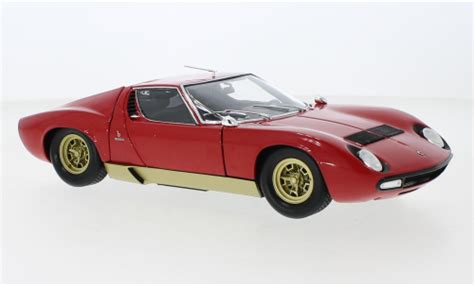 Modellino In Miniatura Lamborghini Miura Kyosho P Sv Rosso Gold