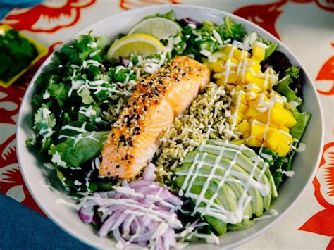 Sunny S Easy Salmon Bowl Recipe Sunny Anderson Food Network