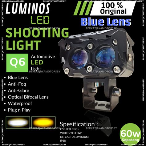 Jual Luminos Lampu Tembak Sorot Sql Mata Q Q S Blue Lens Warna