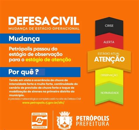 Defesa Civil de Petrópolis contabiliza 03 registros de ocorrências em