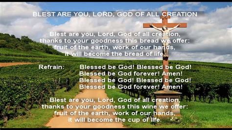 Blest Are You Lord God Of All Creation Youtube