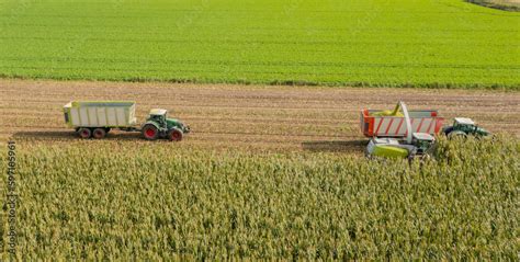 Hamburg Germany October 11 2022 Claas Jaguar 960 Maize Chopper And