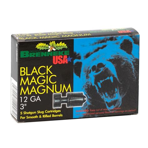 Brenneke Usa Black Magic Magnum 12 Ga Ammo 3 1 3 8 Oz Lr Slug