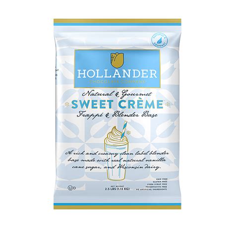 Hollander Natural Gourmet Sweet Creme Frappe Base Fortuna Enterprises