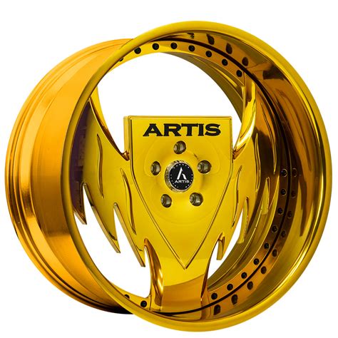 Staggered Artis Forged Wheels Batman Gold Rims Atf