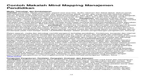 Pdf Contoh Makalah Mind Mapping Manajemen Pendidikanpdf Dokumentips