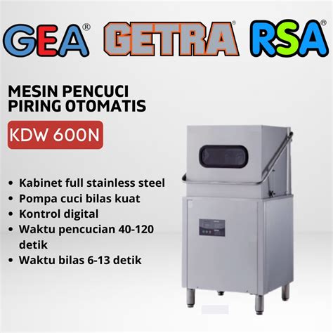 Jual MESIN PENCUCI PIRING GETRA KDW 600N COMMERCIAL DISHWASHER GARANSI