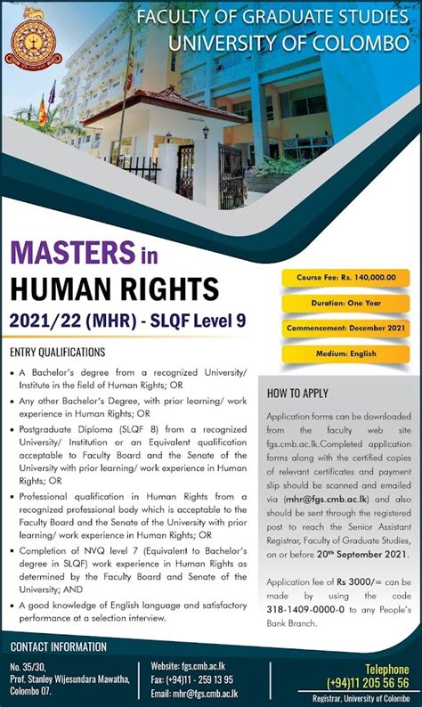 Master In Human Rights Mhr 2021 22 Teachmore Lk