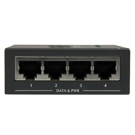 4 Port Gigabit Midspan Poe Injector Wall Mountable Power