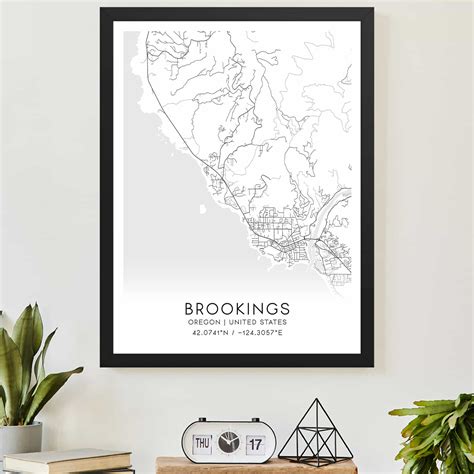 Custom Oregon United States Map Poster Mapmory