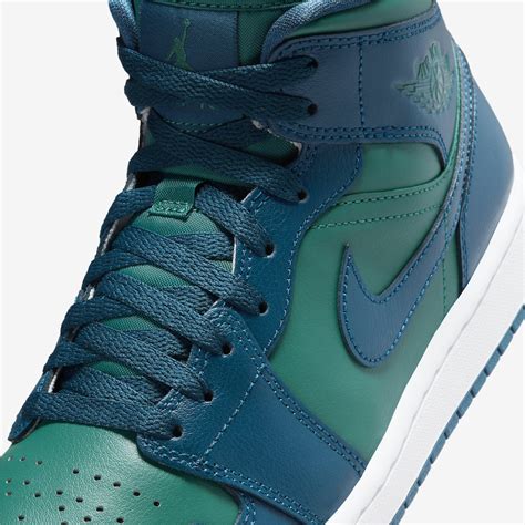 Air Jordan 1 Mid Teal French Blue Bq6472 301