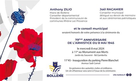 79eme Anniversaire De Larmistice Du 8 Mai 1945 Bollene Fr