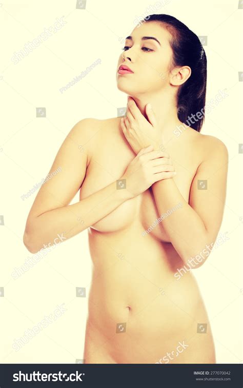 Portrait Nude Woman Covering Her Breast Stock Photo Shutterstock