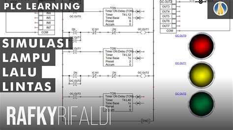 Belajar Plc Simulasi Lampu Lalu Lintas Automation Studio Youtube