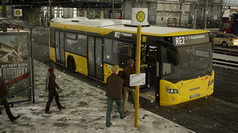 Scania Citywide Lf 11m The Bus Short Route In Snow Youtube