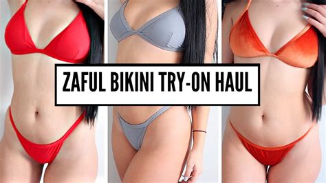 BIKINI TRY ON HAUL Zaful Review YouTube