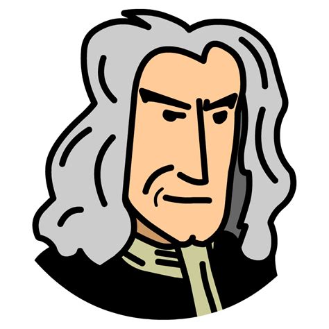 Simple Drawing Of Isaac Newton Howtotieabowwithribbononadresssimple