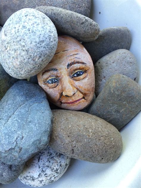 My Rock Face Painted Rocks Rock Art Rock Painting Patterns