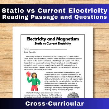 Static And Current Electricity Reading Comprehension Passage And Questions