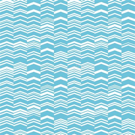 Geometric Pattern With Stripes Seamless Vector Background Blue And