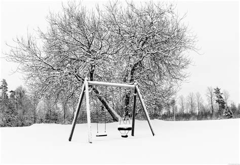 Snölandskap i svartvitt Fotosidan