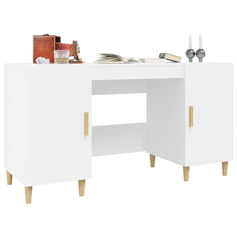 Hua Meubles De Bureau Bureau Blanc X X Cm Bois D Ing Nierie