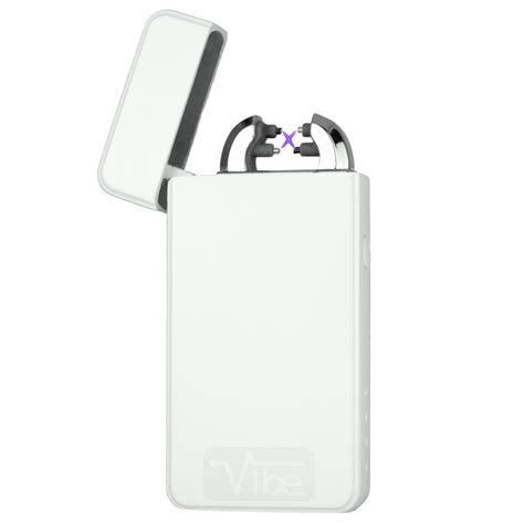 Matte White Vibe Windproof Flameless Electric Lighter No Gas Usb