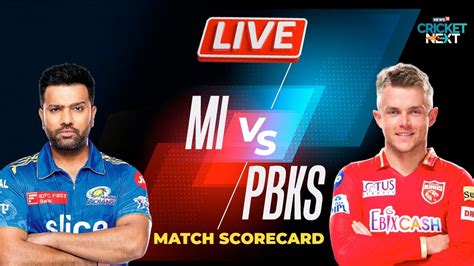 Mi Vs Pbks Live Ipl Arshdeep Singh Stars As Punjab Kings Beat