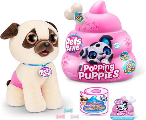 Pets Alive Pooping Puppies By Zuru Pug Real Pet Dog Puppy Play Soft