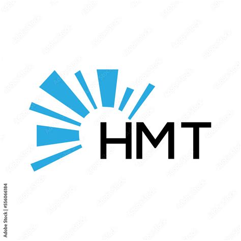 hmt letter logo hmt blue image  white background  black letter