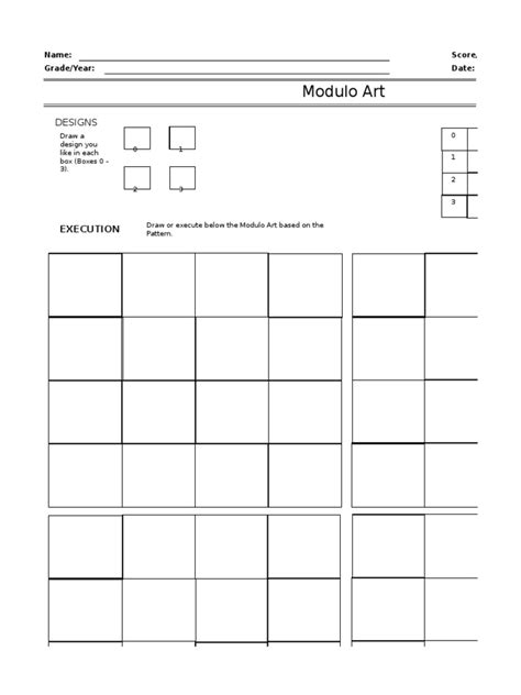 Modulo Art Square Grid | Teaching Mathematics | Science